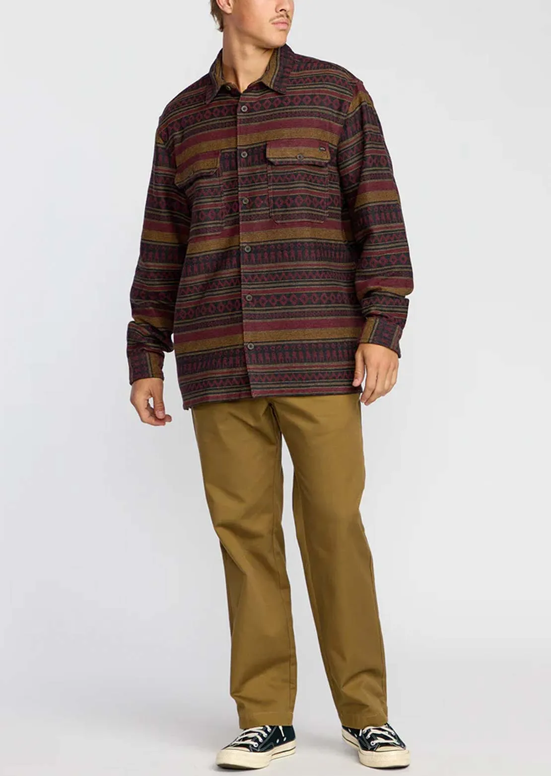 Billabong Men's Offshore Jacquard Flannel Button Up Shirt sold by Prfo product image thumbnail 4