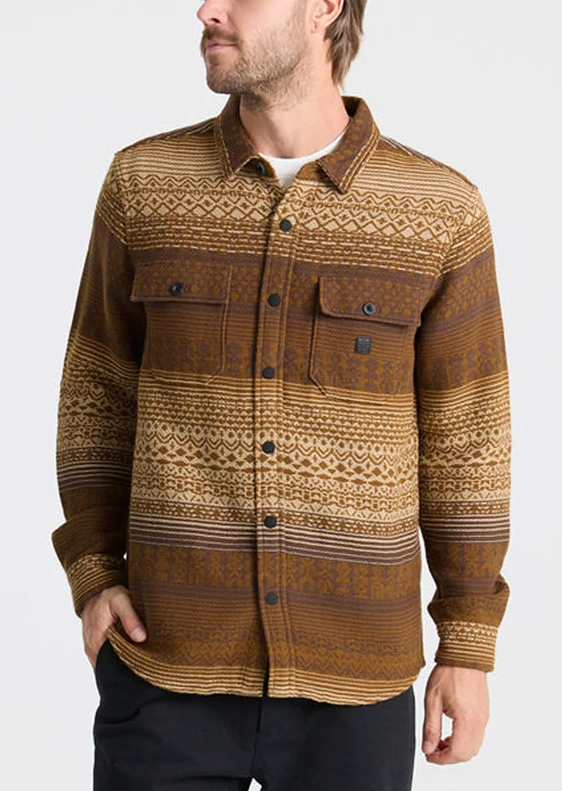 Roark Men's Nordsman Jacquard Long Sleeve Button Up Shirt sold by Prfo product image thumbnail 3