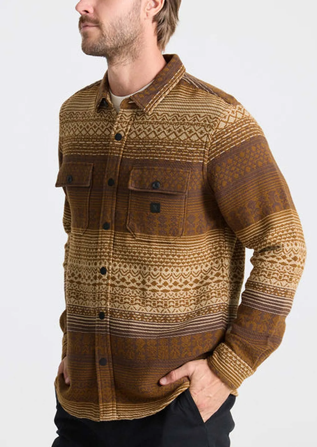 Roark Men's Nordsman Jacquard Long Sleeve Button Up Shirt sold by Prfo product image thumbnail 4