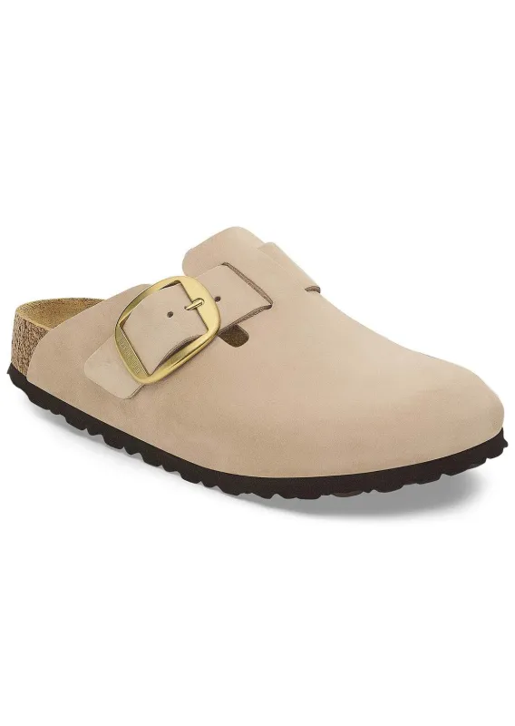 Birkenstock Women's Boston Big Buckle Nubuck Sandals sold by Prfo
