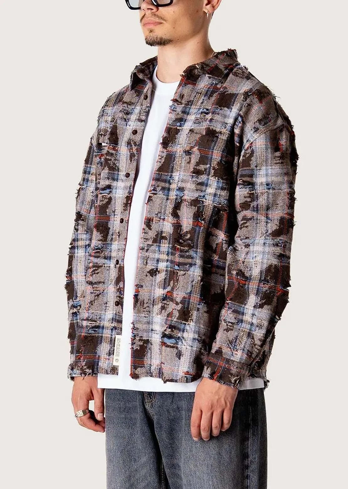 Woodbird Men's Jong Ripped Button Up Shirt sold by Prfo product image thumbnail 3