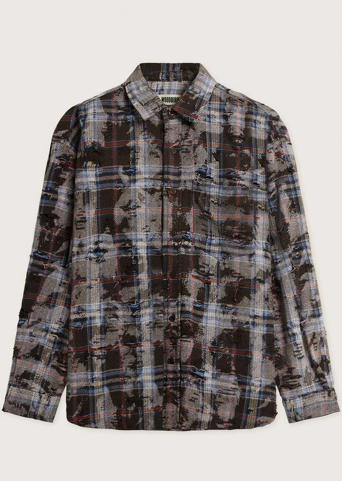 Woodbird Men's Jong Ripped Button Up Shirt sold by Prfo