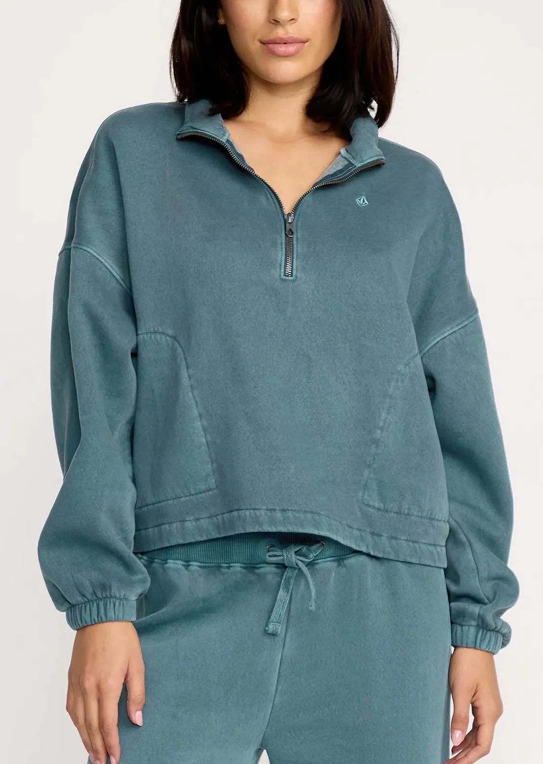 Volcom Women's Stone Soft Quarter Zip Long Sleeve sold by Prfo
