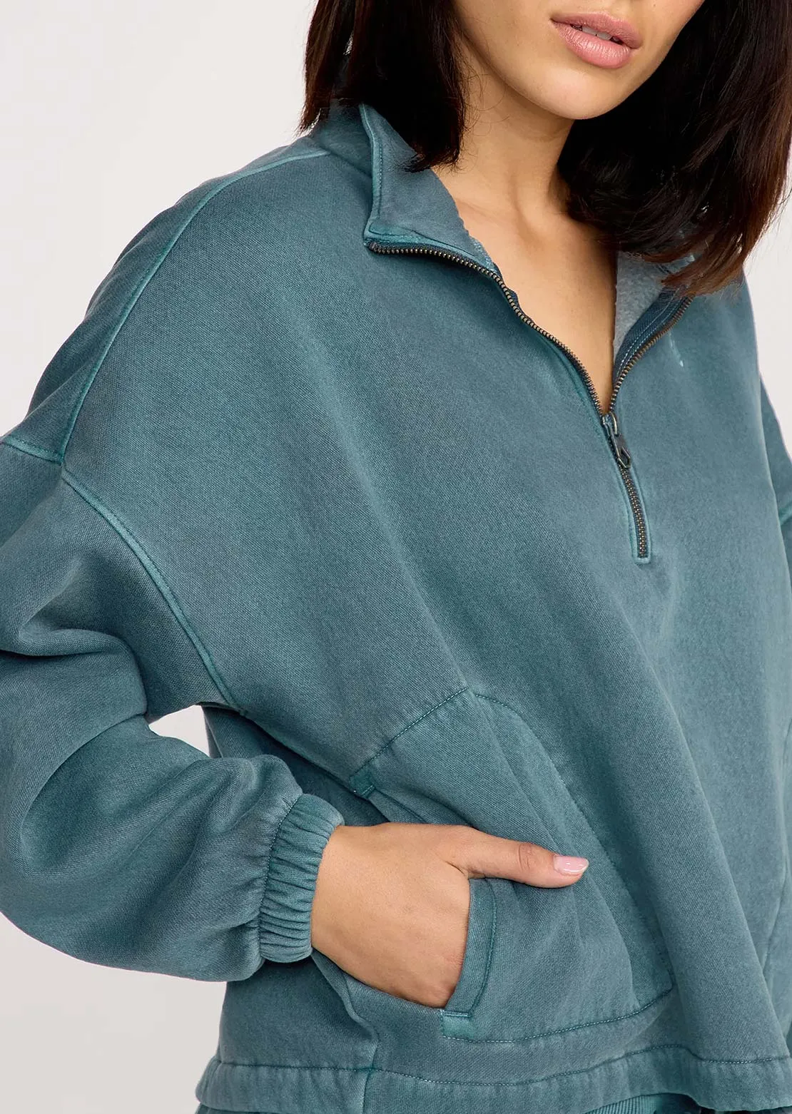 Volcom Women's Stone Soft Quarter Zip Long Sleeve sold by Prfo product image thumbnail 5