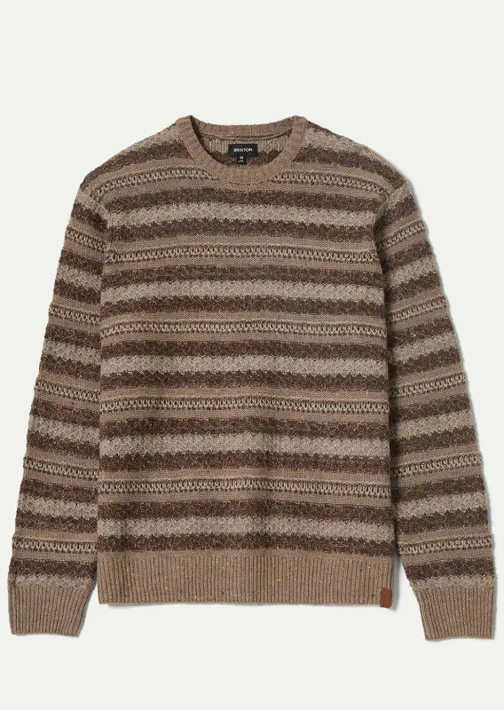 Brixton Men's Midnight Crew Sweater made by Brixton