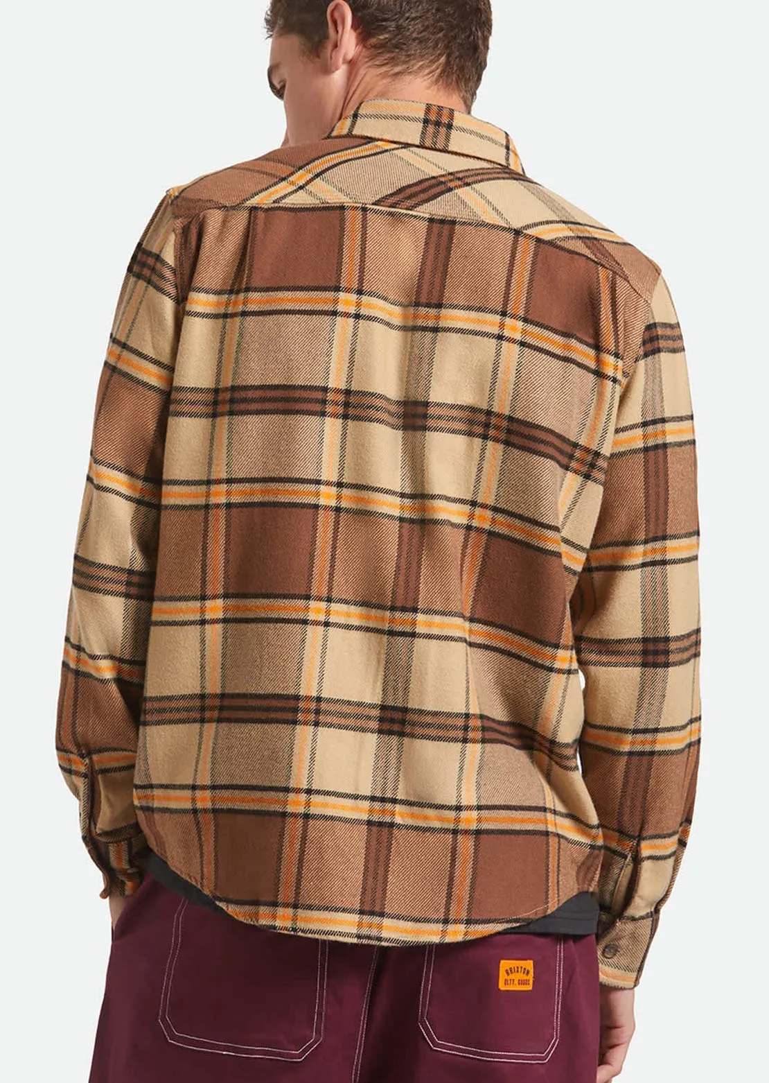 Brixton Men's Bowery Long Sleeve Flannel Button Up Shirt sold by Prfo product image thumbnail 4