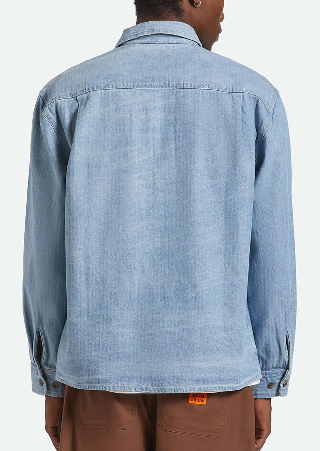 Brixton Men's Herringbone LW Relaxed Button Up Shirt sold by Prfo product image thumbnail 4