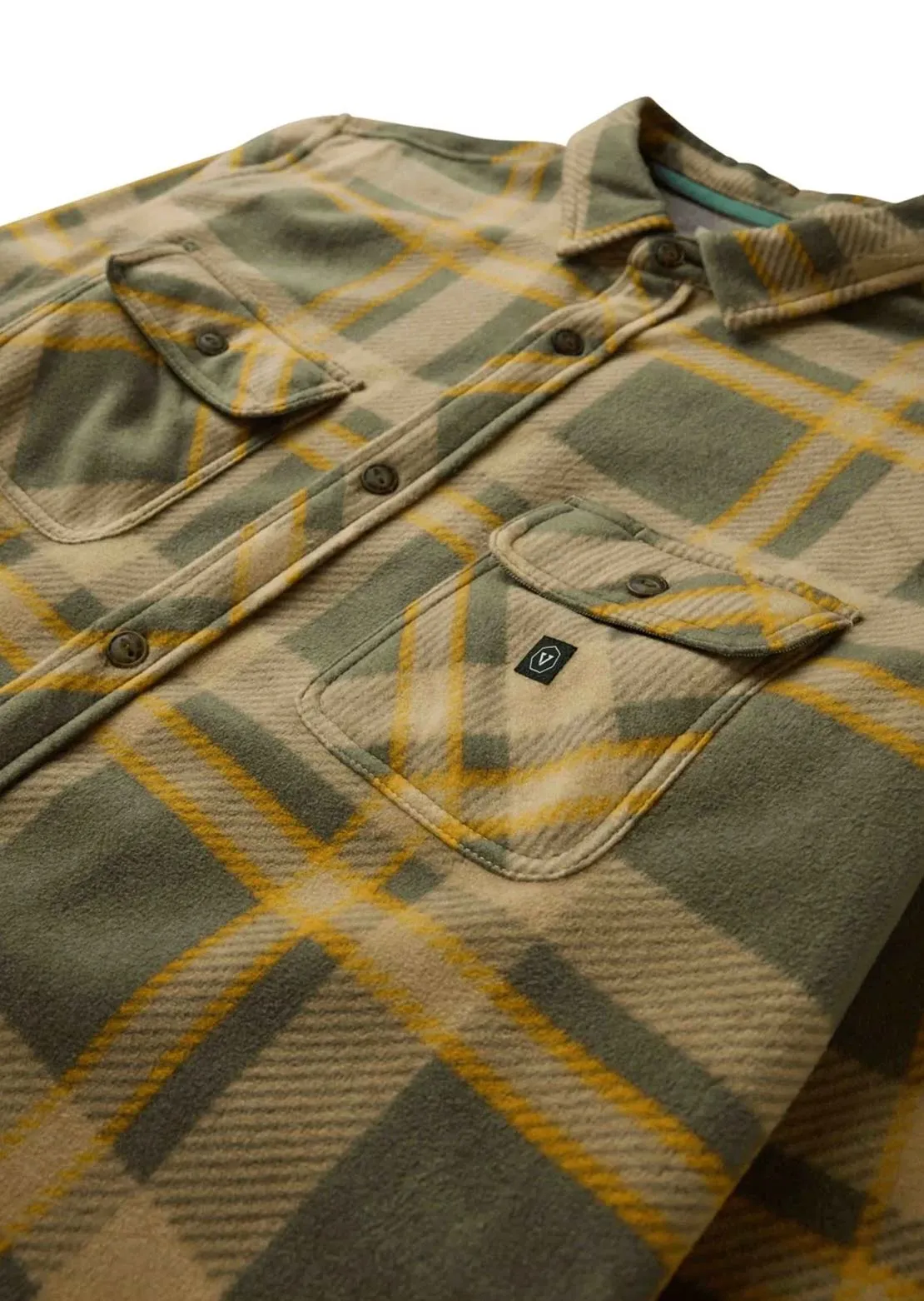 Vissla Men's Eco-Zy Long Sleeve Polar Flannel Button Up Shirt sold by Prfo product image thumbnail 3