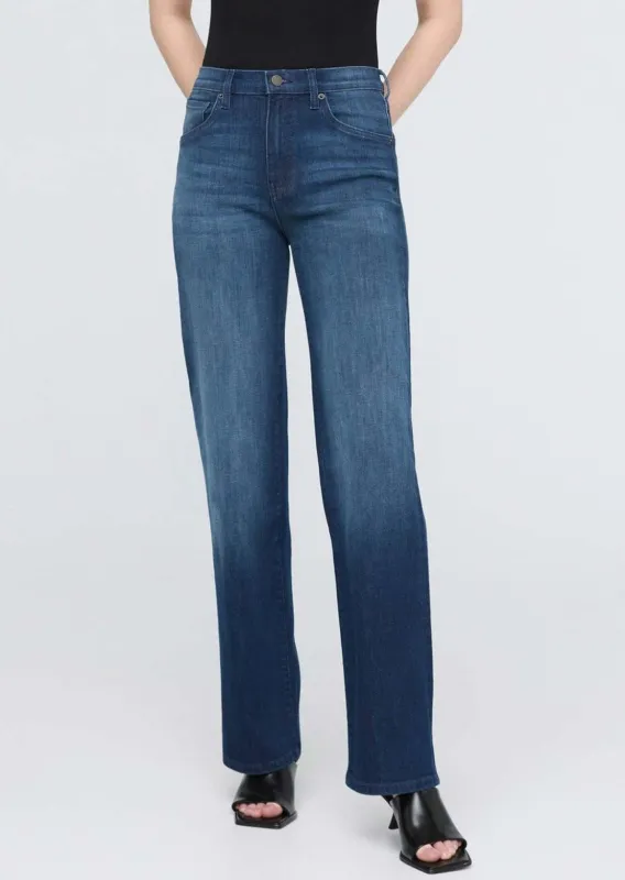 DUER Women's Performance Denim+ High Rise Straight Pants sold by Prfo