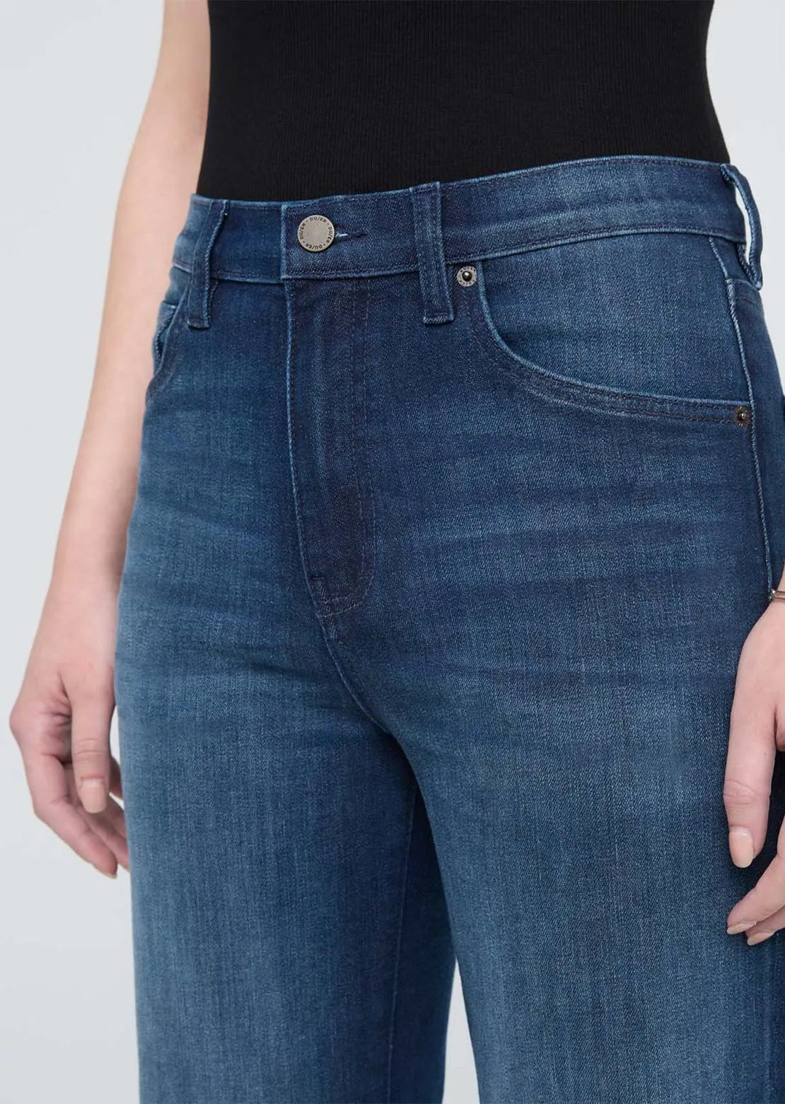 DUER Women's Performance Denim+ High Rise Straight Pants sold by Prfo product image thumbnail 5