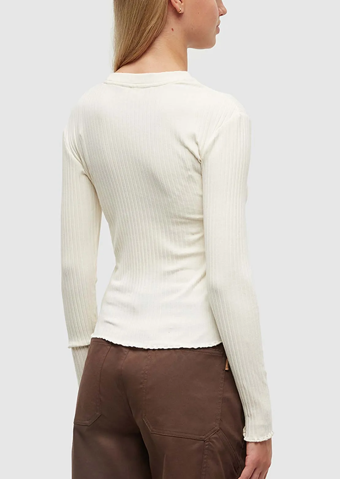 Tentree Women's Rib Lettuce Edge Longsleeve sold by Prfo product image thumbnail 2