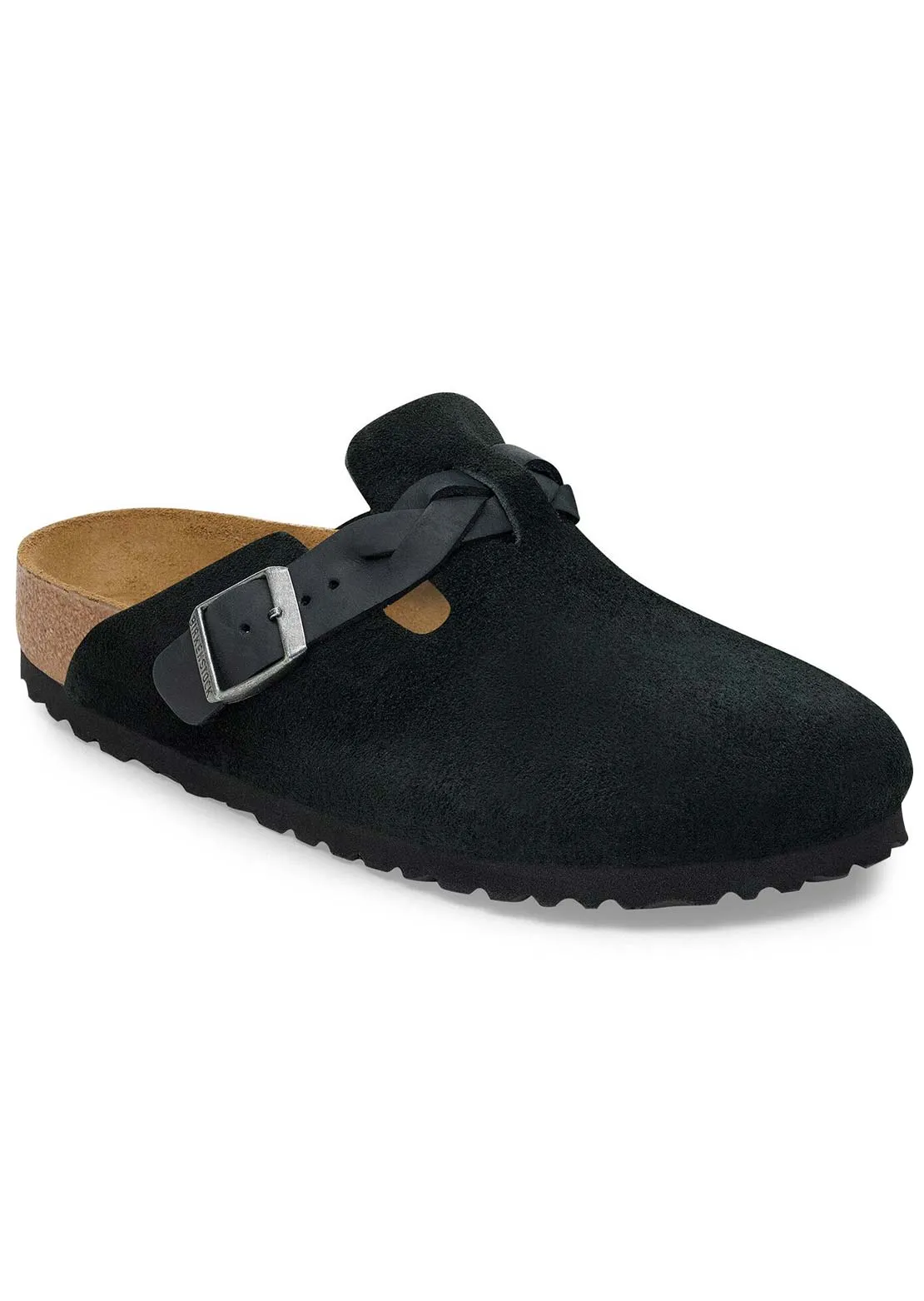 Birkenstock Women's Boston Braid Suede/Oiled Leather Narrow Sandals sold by Prfo