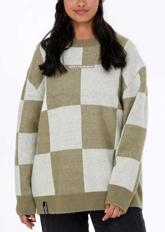 Notice The Reckless Unisex Moss Sweater sold by Prfo