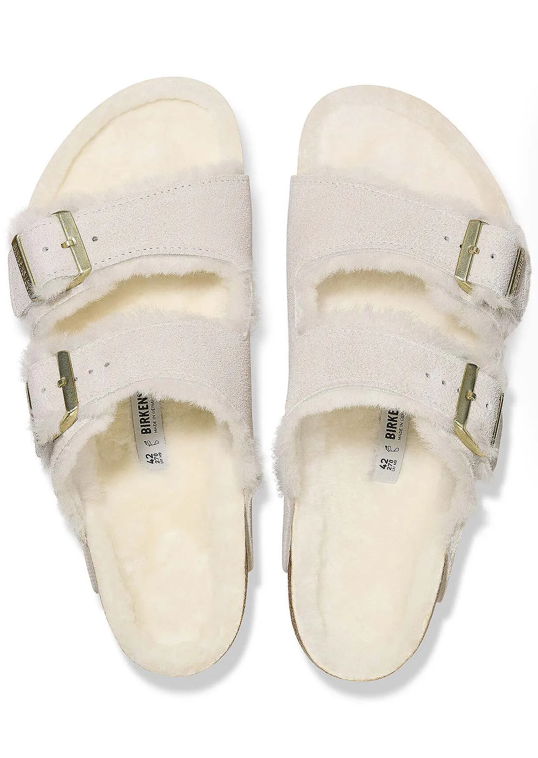 Birkenstock Women's Arizona Shearling Suede/Shearling Narrow Sandals sold by Prfo product image thumbnail 4
