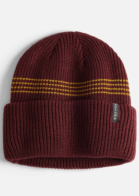 Autumn Men's Mini Stripe Beanie sold by Prfo