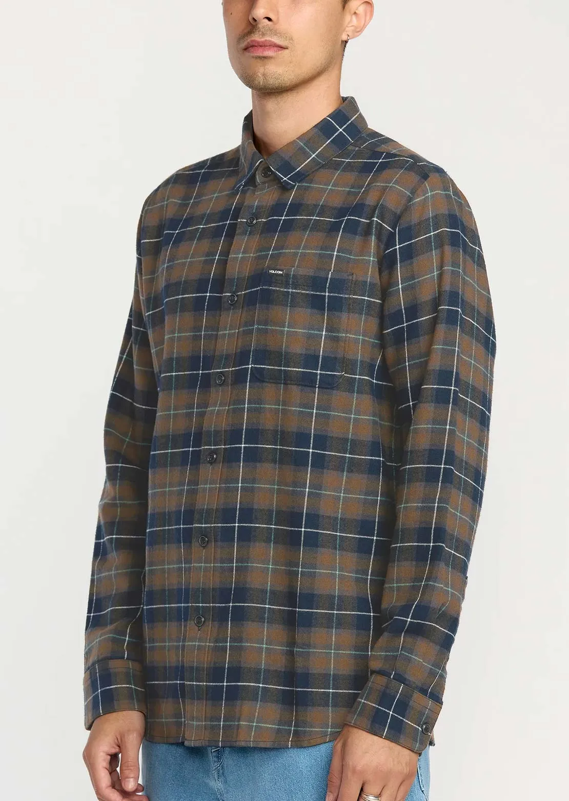 Volcom Men's Caden Plaid Long Sleeve Button Up Shirt sold by Prfo product image thumbnail 4