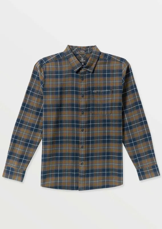 Volcom Men's Caden Plaid Long Sleeve Button Up Shirt sold by Prfo