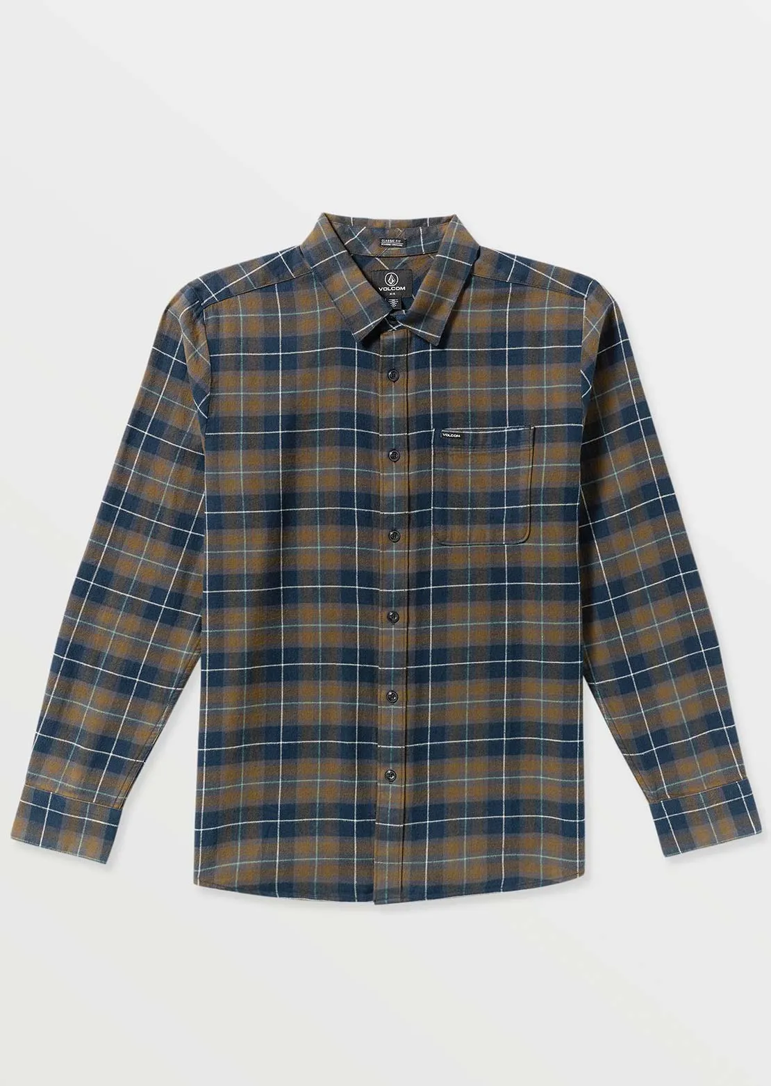 Volcom Men's Caden Plaid Long Sleeve Button Up Shirt sold by Prfo