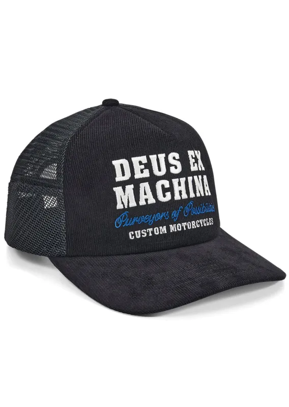 Deus Unisex Gumshoe Cord Trucker Cap sold by Prfo