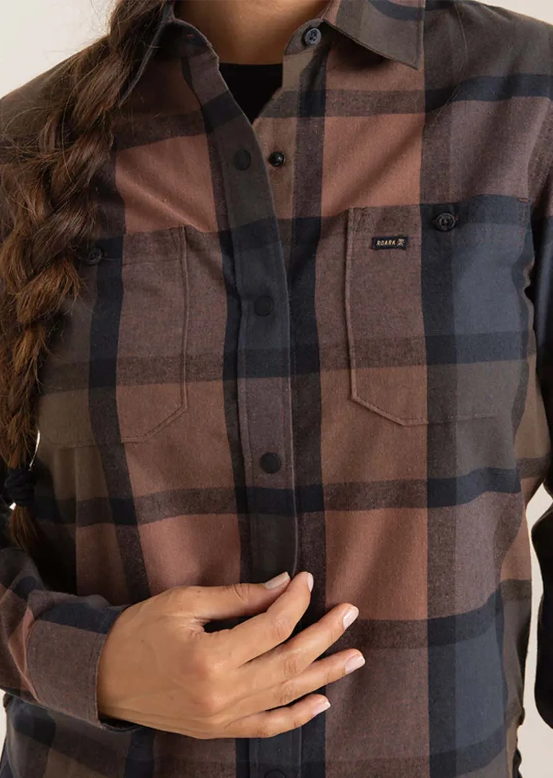 Roark Women's Alpine Flannel Button Up Shirt sold by Prfo product image thumbnail 5