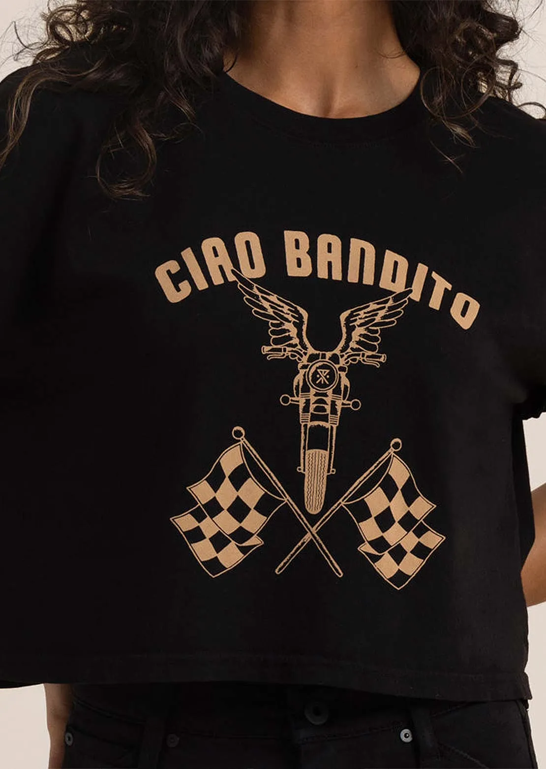 Roark Women's Ciao Cropped Boxy T-Shirt sold by Prfo product image thumbnail 5