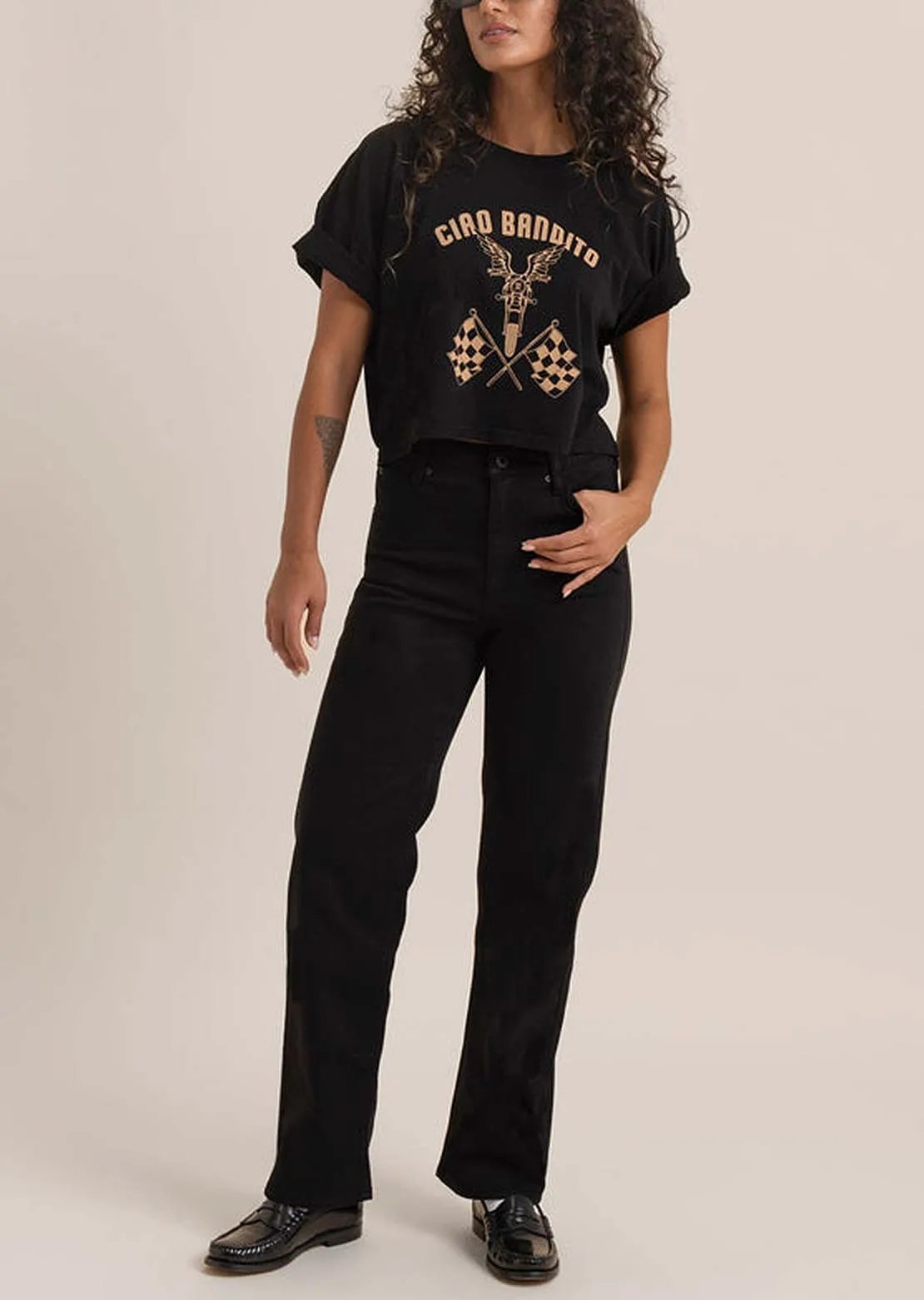 Roark Women's Ciao Cropped Boxy T-Shirt sold by Prfo product image thumbnail 4