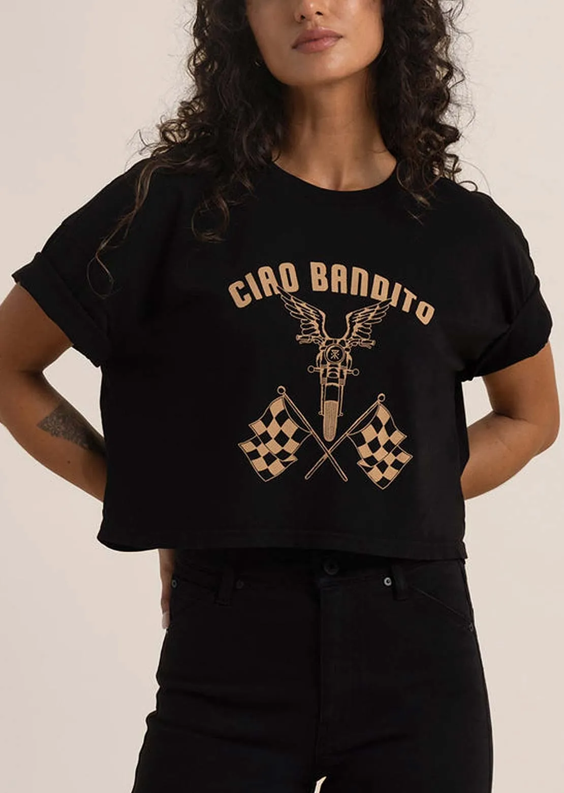 Roark Women's Ciao Cropped Boxy T-Shirt sold by Prfo