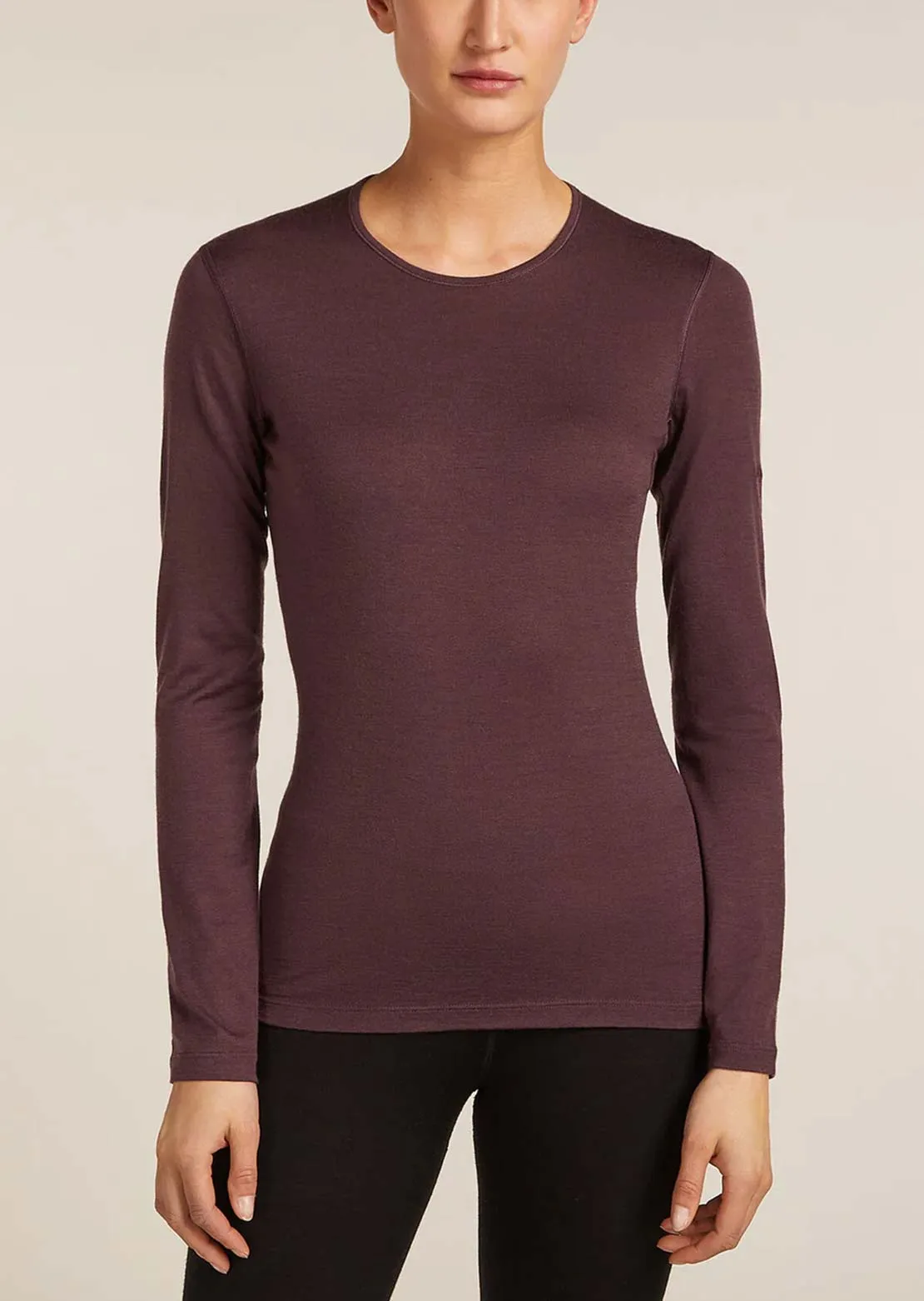 Icebreaker Women's Merino 200 Oasis Longsleeve Crew Thermal Top sold by Prfo