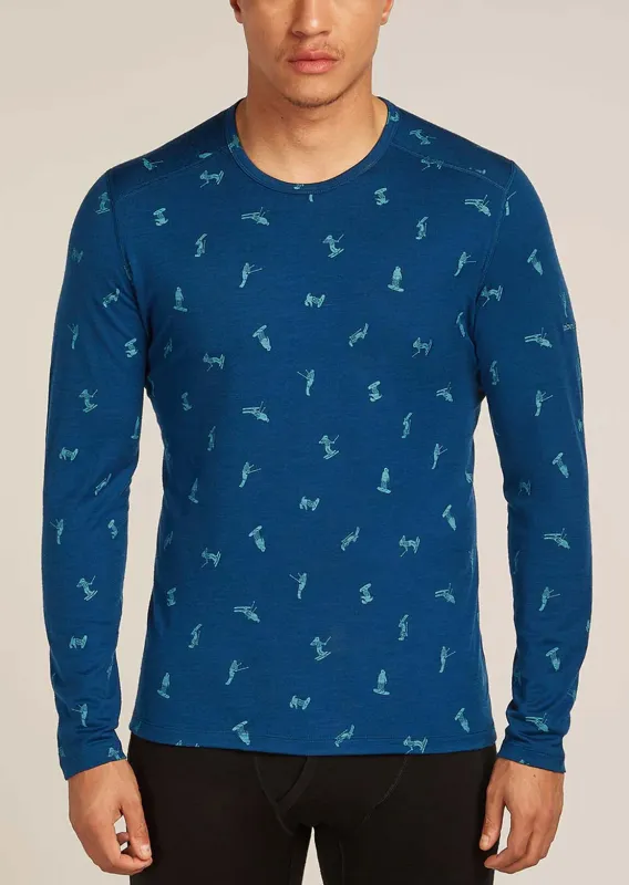 Icebreaker Men's Merino 200 Oasis GRX2 Long Sleeve Crewe Thermal Top sold by Prfo