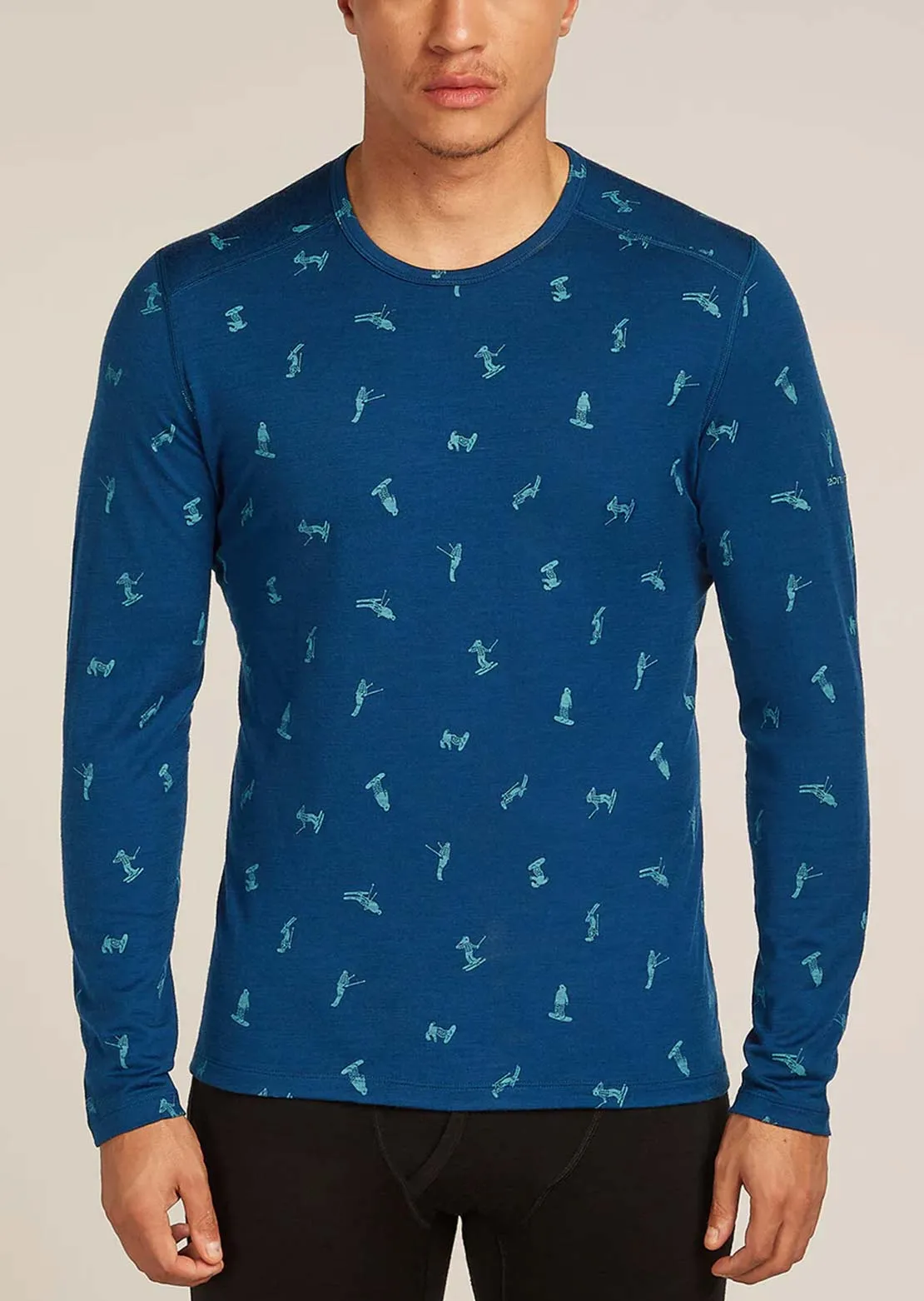 Icebreaker Men's Merino 200 Oasis GRX2 Long Sleeve Crewe Thermal Top sold by Prfo