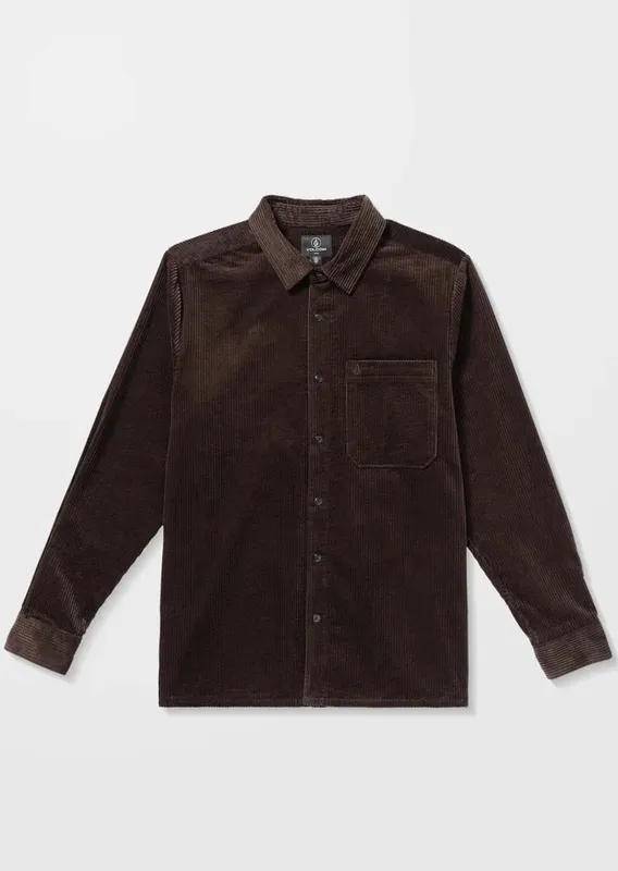 Volcom Men's Fostered Long Sleeve Button Up Shirt made by Prfo