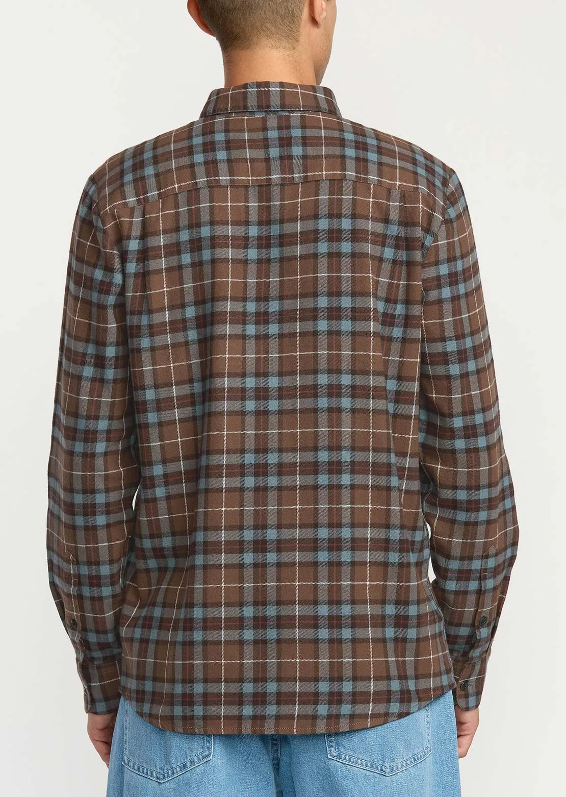 Volcom Men's Caden Plaid Long Sleeve Button Up Shirt sold by Prfo product image thumbnail 5