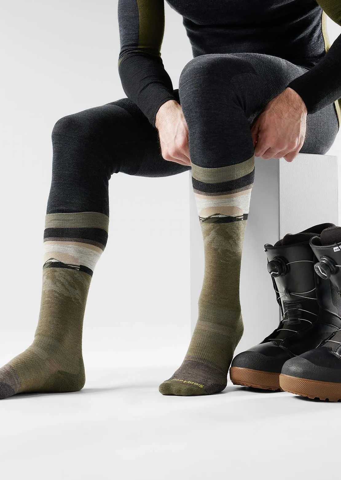 Smartwool Men's Snowboard Targeted Cushion Mountain Sunrise OTC Socks sold by Prfo product image thumbnail 2