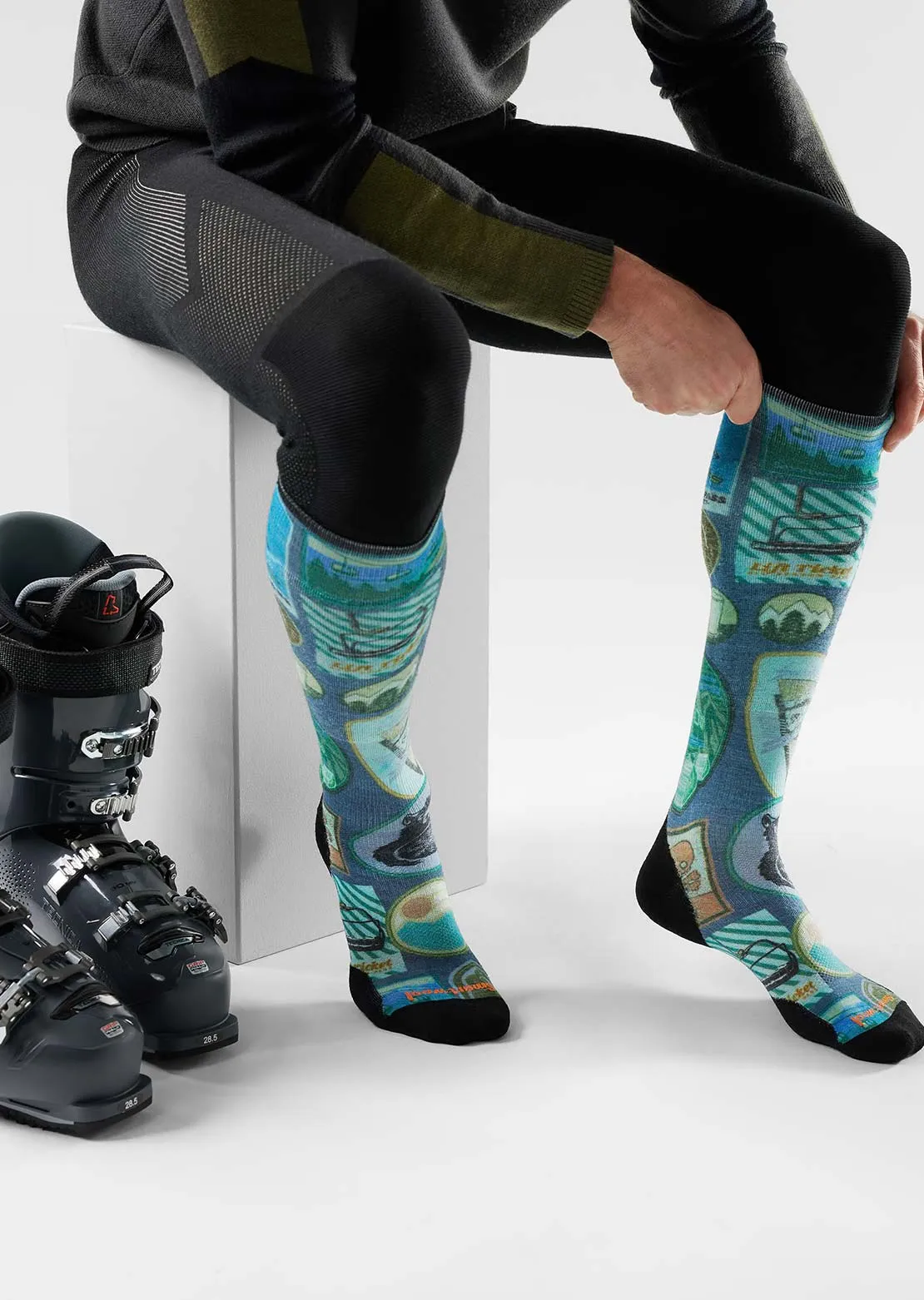 Smartwool Men’s Ski Targeted Cushion Explorer Print OTC Socks sold by Prfo product image thumbnail 2
