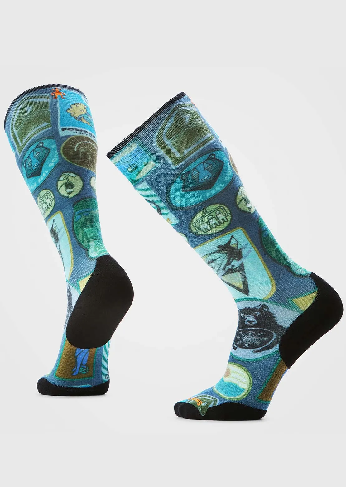 Smartwool Men’s Ski Targeted Cushion Explorer Print OTC Socks sold by Prfo