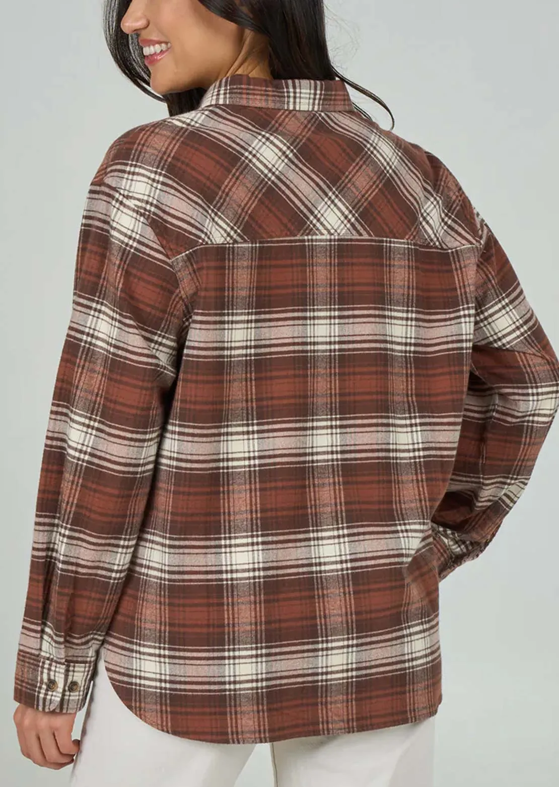 Salty Crew Women's Shore Break Flannel Button Up Shirt sold by Prfo product image thumbnail 2