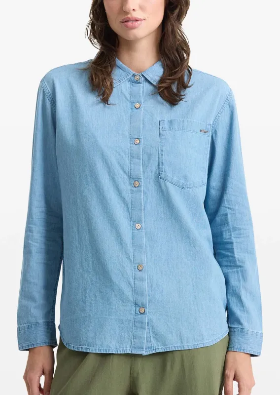 Volcom Women's Lived In Button Up Shirt made by Volcom