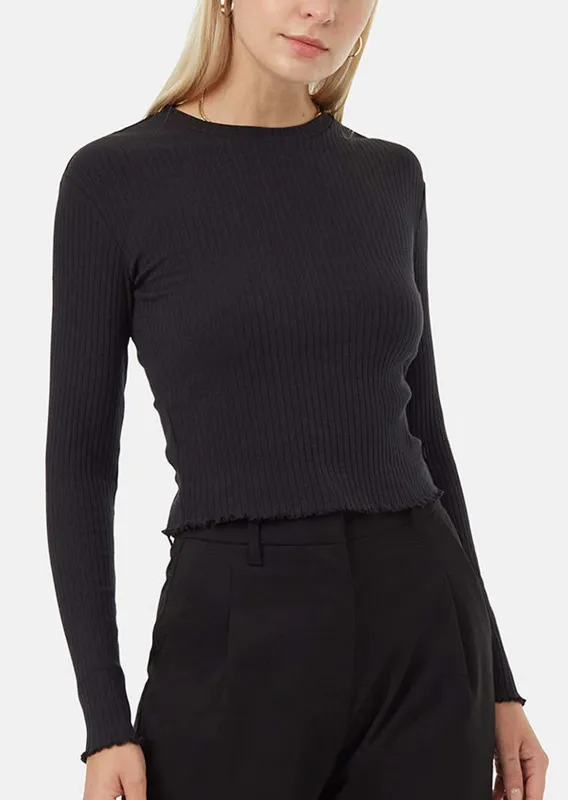 Tentree Women's Rib Lettuce Edge Longsleeve sold by Prfo