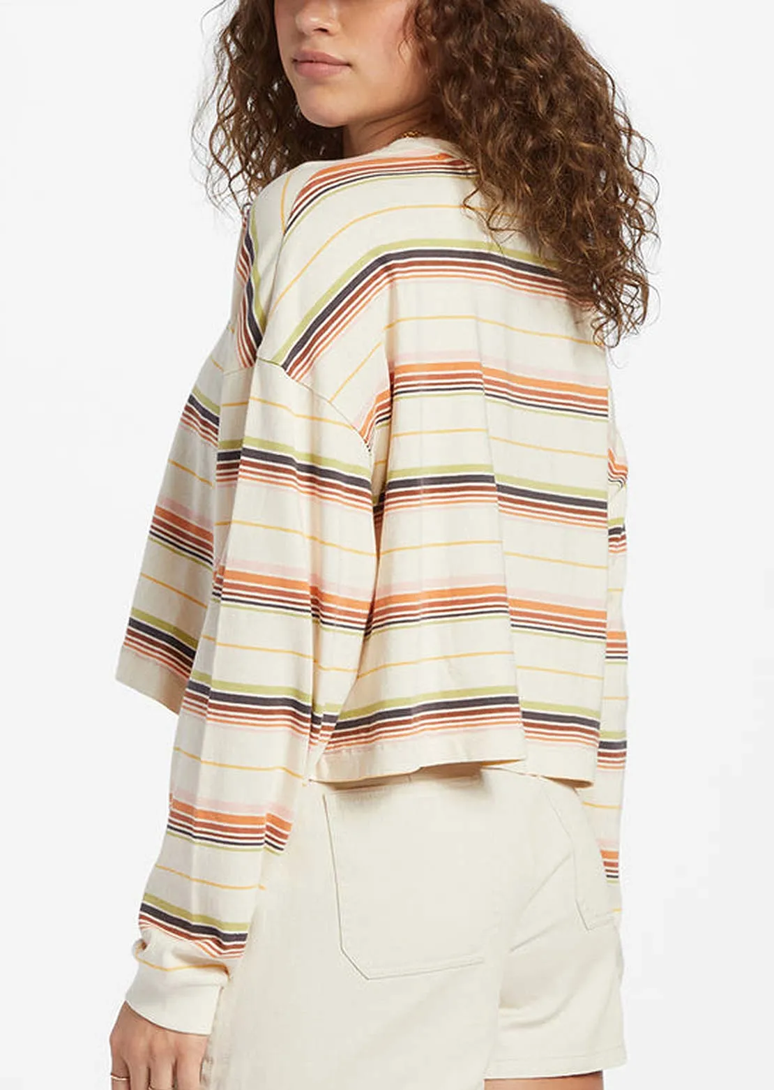 Billabong Women's Beach Boyfriend Stripe T-Shirt sold by Prfo product image thumbnail 3