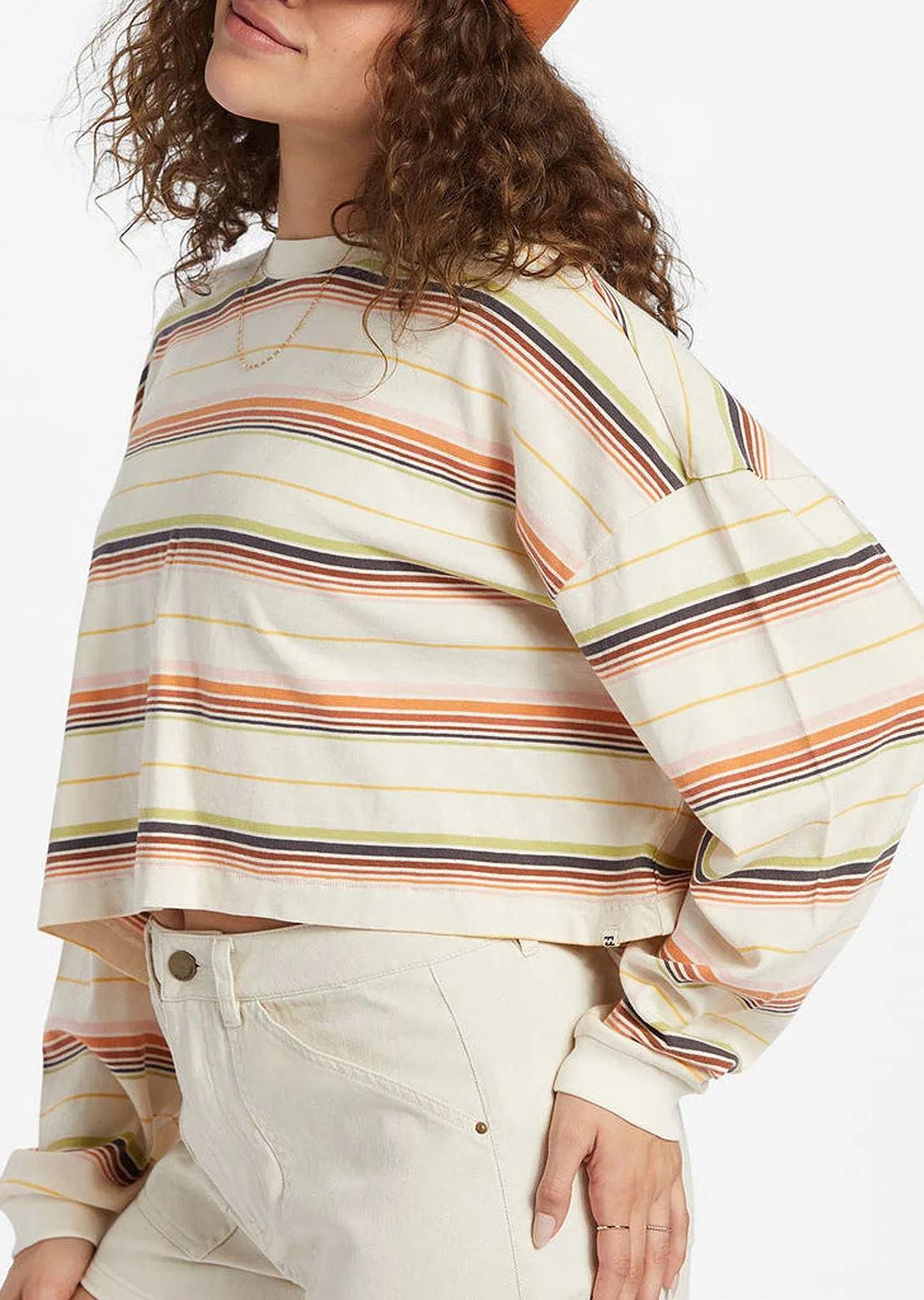 Billabong Women's Beach Boyfriend Stripe T-Shirt sold by Prfo product image thumbnail 4