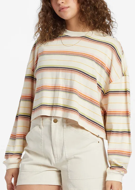 Billabong Women's Beach Boyfriend Stripe T-Shirt sold by Prfo
