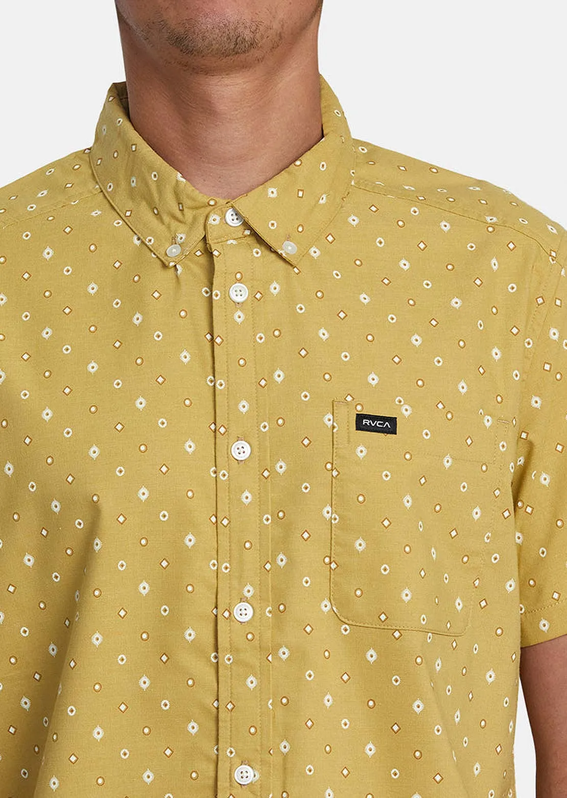 RVCA Men's Thatll Do Print Button Up Shirts sold by Prfo product image thumbnail 5