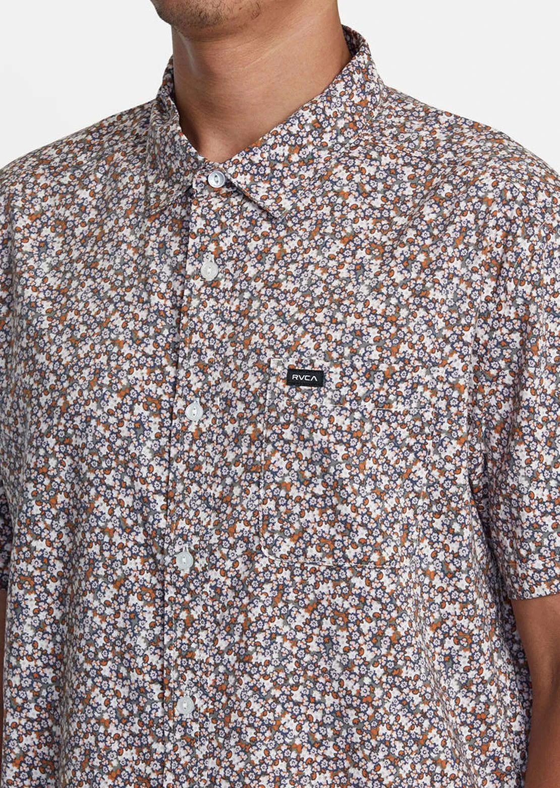 RVCA Men's Micro Garden Button Up Shirts sold by Prfo product image thumbnail 5