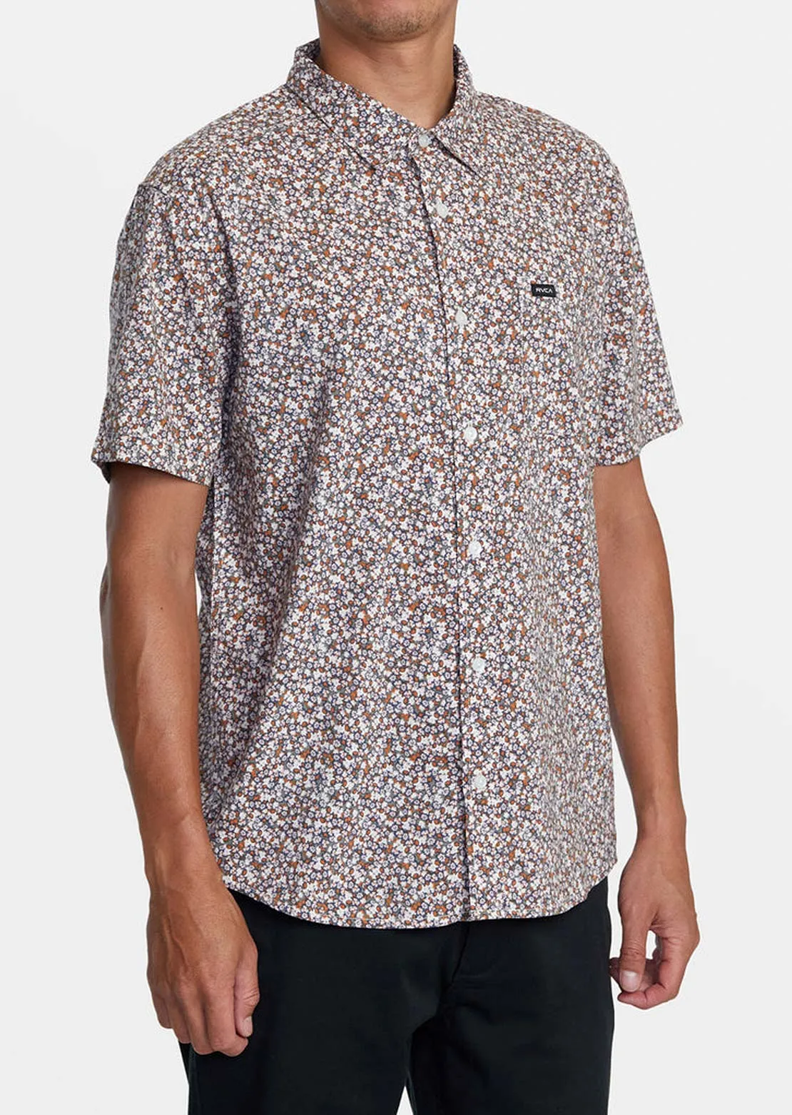RVCA Men's Micro Garden Button Up Shirts sold by Prfo product image thumbnail 2