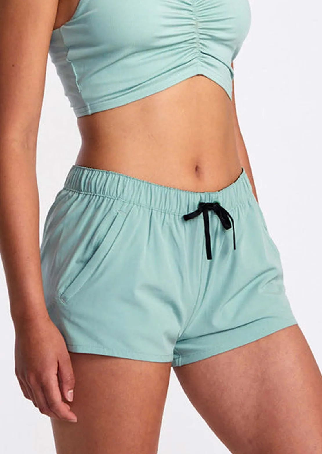 RVCA Women's VA Essential Low-Rise Yogger Shorts sold by Prfo product image thumbnail 2
