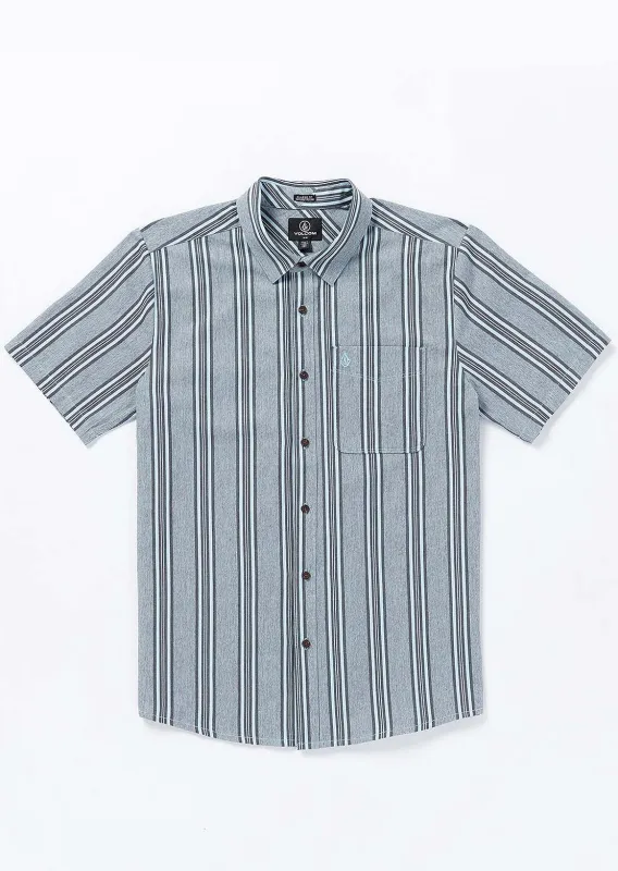 Volcom Men's Newbar Stripe Button Up Shirt sold by Prfo