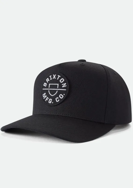 Brixton Crest C MP Snapback Cap sold by Prfo