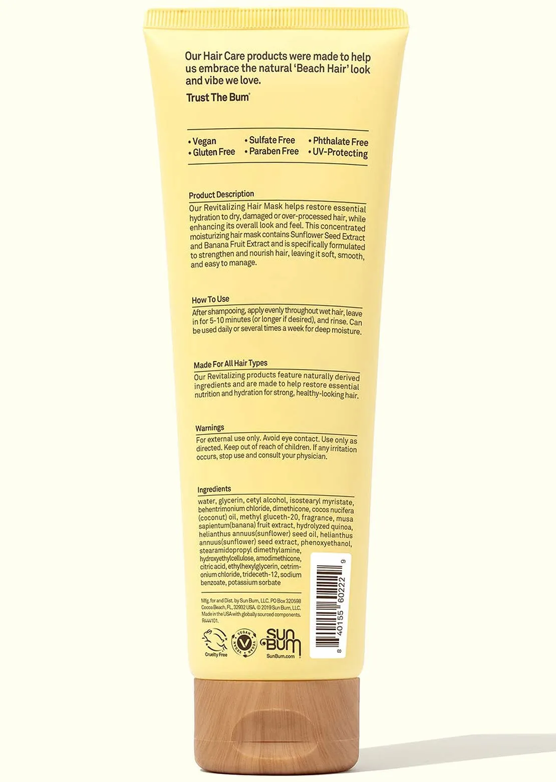 Sun Bum Revitalizing Deep Conditioning Hair Mask sold by Prfo product image thumbnail 2