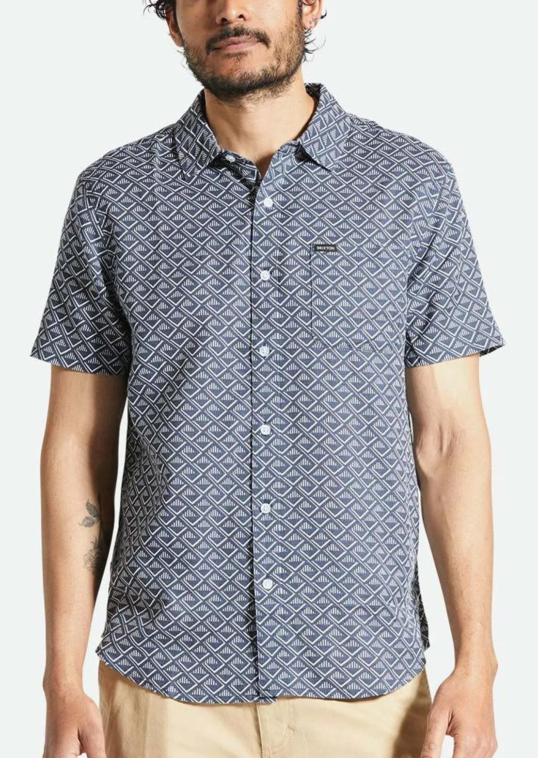 Brixton Men's Charter Print Short Sleeve Woven Button Up Shirt sold by Prfo product image thumbnail 2