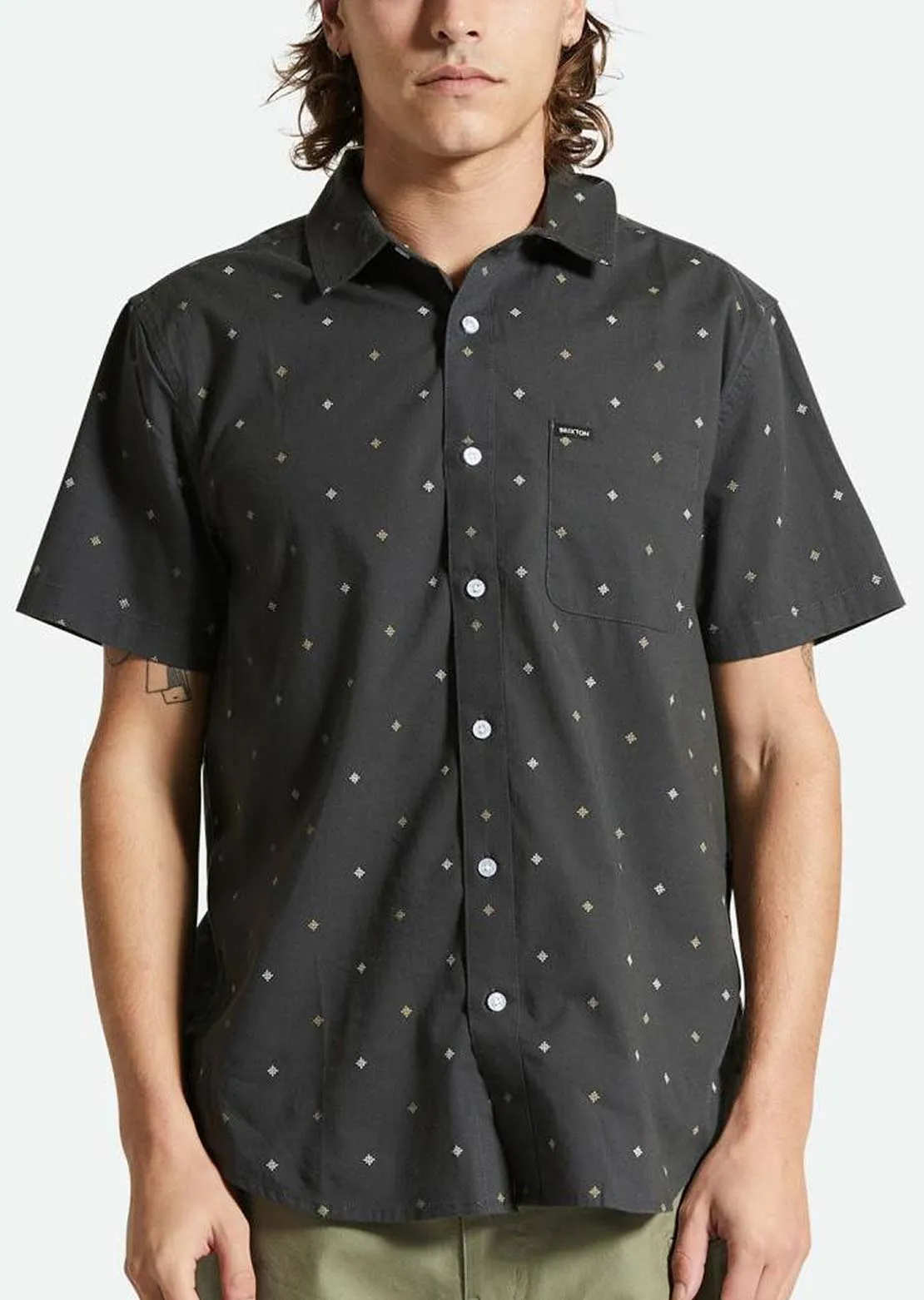 Brixton Men's Charter Print Short Sleeve Woven Button Up Shirt sold by Prfo product image thumbnail 5